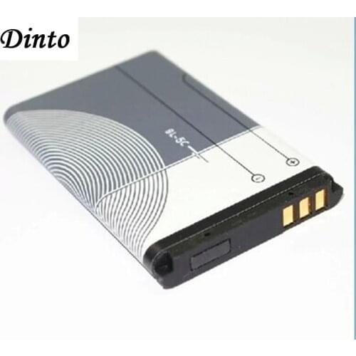 Dinto 1pc 1020mAh BL-5C Replacement Cell Phone Battery Batteries for Nokia 1112 1208 1600 2610 2600 n70 n71 BL5C BL 5C