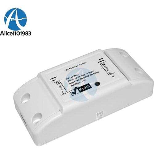 IOT 433mHz RF Wifi Smart Remote Control Switch AC 220V 10A Modified Internet of Things Switches Module Diy Electronic PCB Board