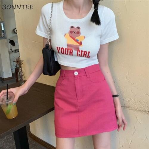 Skirts Women Summer New Solid All-match High Waist Fashion A-line Streetwear Korean Style Temperament Female Slim Pockets Mini