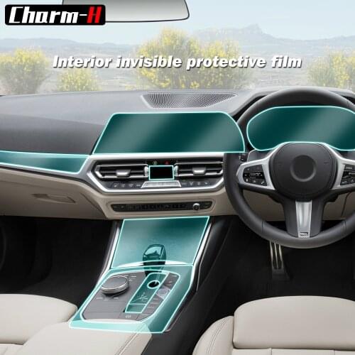 For BMW 3 Series G20 2019 2020 Right Hand Driver Car Door Center Console Media Central AC Navigation Screen TPU Protector Film