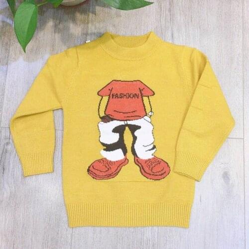 IENENS Winter Girls Sweaters Baby Boy Warm Sweater Kids Children Cartoon Dog Clothes Clothing Fit 3 4 5 6 Years