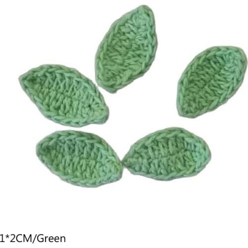 10pcs Fashion Handmade crochet leaf cotton DIY Patch Iron On Patches Sewing Applique Badges Sticker lace guipure cloth decor