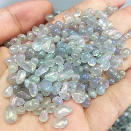 100g Naturalbeautiful moonstone stone Plating color Quartz Crystal Wand Points Healing Gemstone Wand feng shui crystals