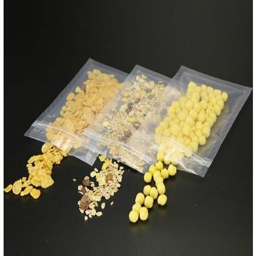 100Pcs Resealable Clear Plastic Seal Zip Lock Bags Poly Ziplock Bag Reclosable Candy Bags For Snacks Storages