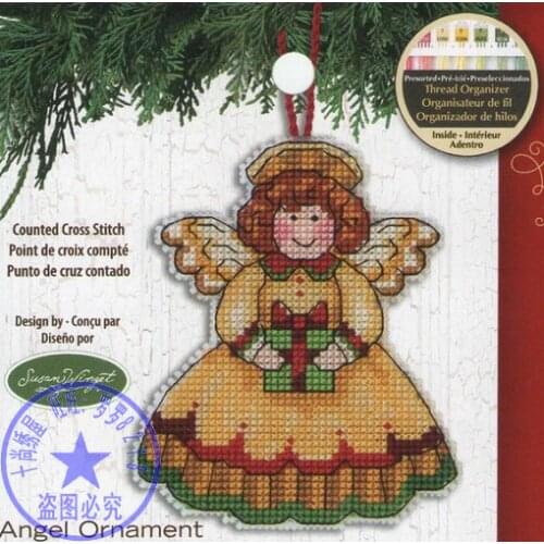 14/16/18/28 Top Quality Lovely Hot Sell Counted Cross Stitch Kit Angel Ornament Christmas Tree Ornaments Dim 08893