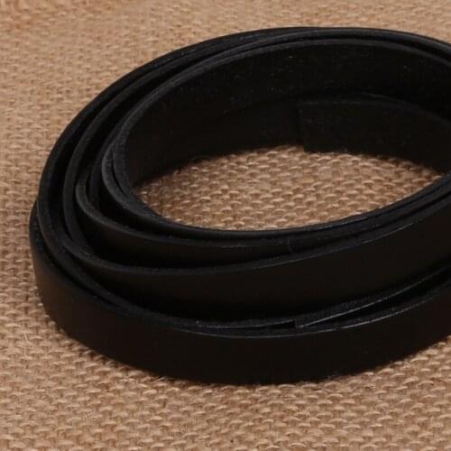 2Meter/lot (width:10mm Thickness:2mm) Black Brown Leather Rope String Cord for DIY Bracelet & Necklace Jewelry Finding