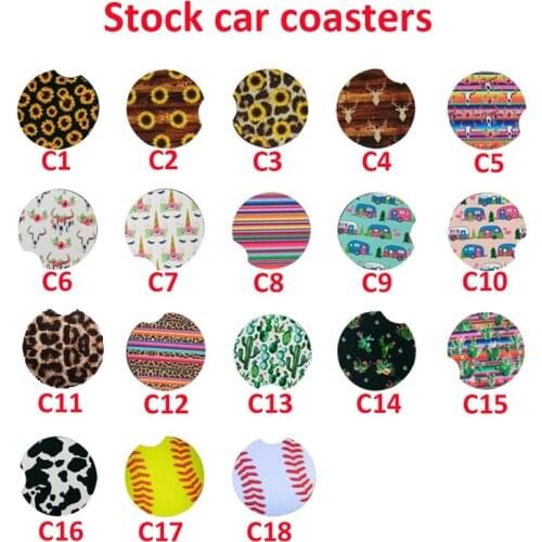 300pcs Neoprene Car Cup Mat Contrast Mug Coaster Flower Teacup Rainbow colors Pad for Home party Wedding decoration Accessories