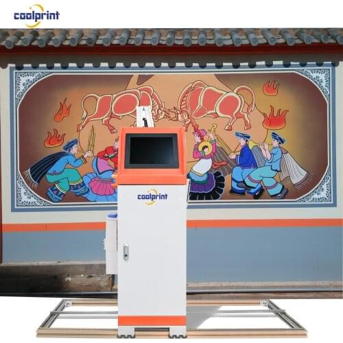 3D UV Flat Intelligent Vertical Wall Printer, Digital Varnish Inkjet Printing Machine, Direct To Glass Wall
