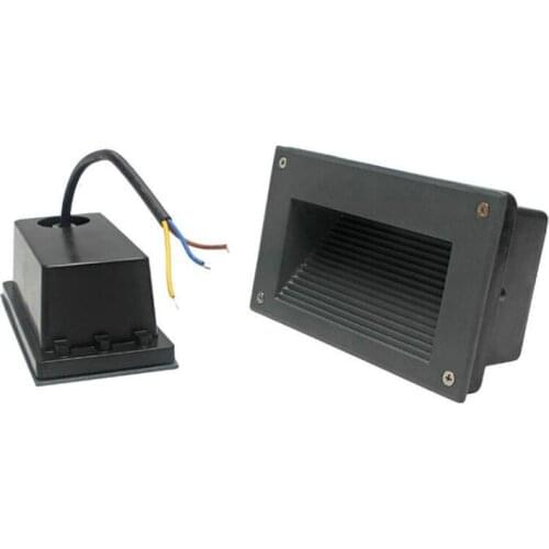 8pcs/lot 3W 5W Recessed LED Stair Light AC85V-265V outdoor Corner Wall lights Step Decoration Lamp Hallway staircase Lamps