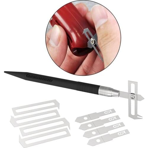 8 PCS Precision Model Preparation Groove Cutting Carved Cutter Stainless Steel Tools for Gundam Model