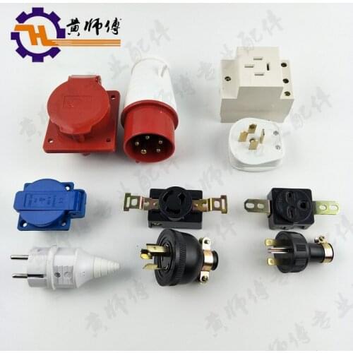 Gasoline Generator Accessories 2KW 5kW Anti-off Anti-Loose European-Style Three-Phase 950 Five 5-Hole Plug Socket