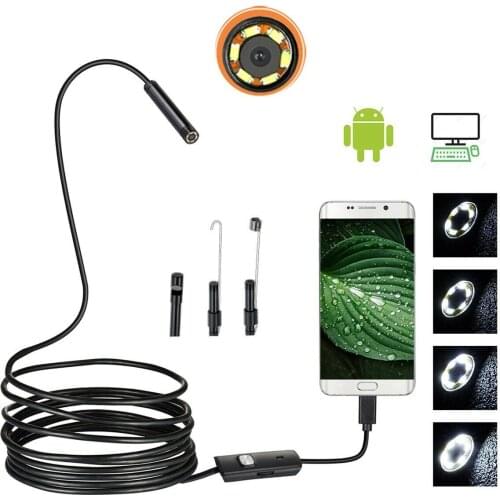 Android Phone Industrial Endoscope USB Borescope PC Endoscopic Type c Flexible Inspection Snake Camera for Electricians Repair