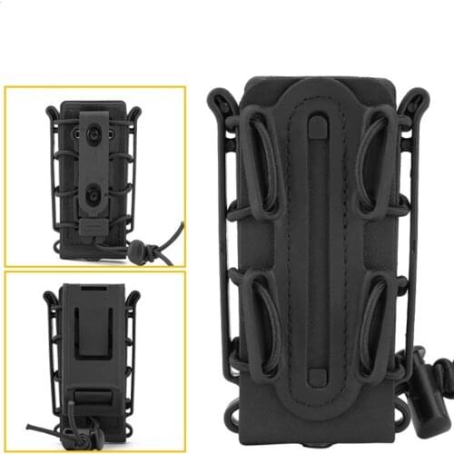 9mm Magazine Pouch Molle System Waist Belt Tactical Mag Pouch Military Airsoft Shooting Cartridge Soft Shell Accessories Box