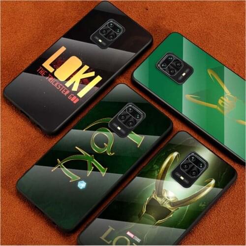 Tempered Glass Cover Fashion Marvel Loki Cool For Xiaomi Redmi Note 10 10S 9T 9S 9 8T 8 7 Pro Max Shockproof Shell Phone Case