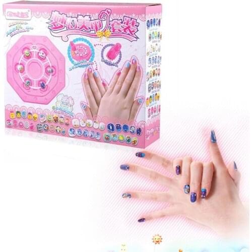 Children Babies Kid Nail Art Beauty Princess Girl Toy Craft Handmade Pretend Play Makeup Game Set Cosmetic Makeup Toy Set