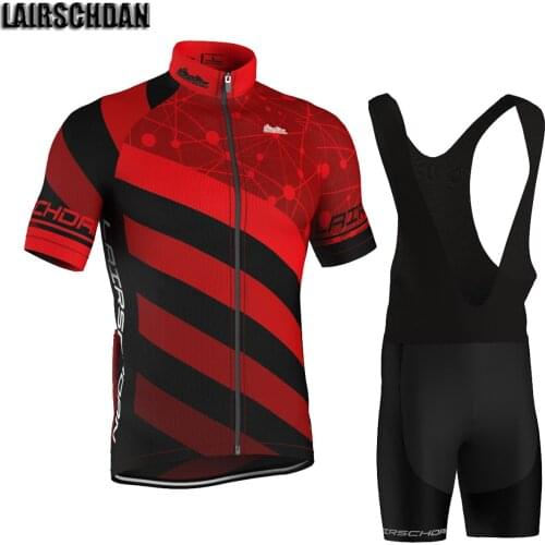 LairschDan 2021 Breathable Cycling Jersey Outfitt Bicycle Jersey Mens Cycling Clothing MTB Short Set Conjunto Ciclismo Masculino