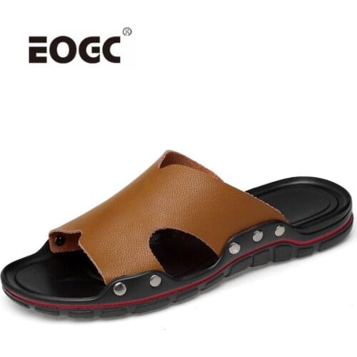 Summer Men Shoes Slippers Summer Cool Casual Sandals Plus Size Soft Beach Slippers Flats Shoes Men Dropshipping