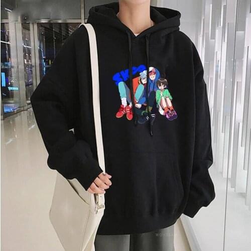 Fashion Anime SK8 The Infinity Funny Poster Hoodie Women Harajuku Cartoon Skateboard Boys Long Sleeve Oversize Winter Sweatshirt
