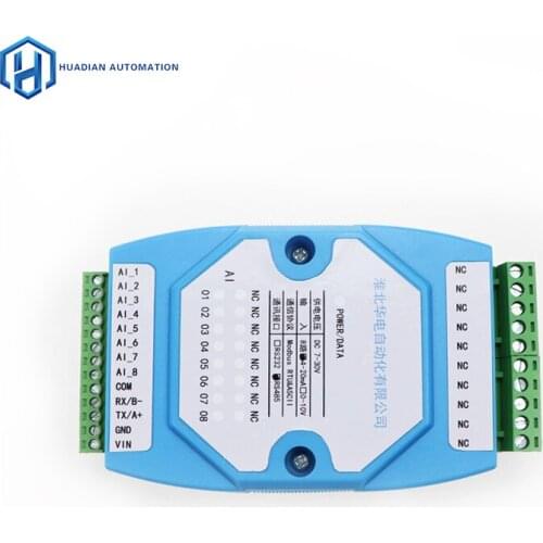 0-10V DC voltage signal acquisition module measuring optical isolation 232 MODBUS RTU communication