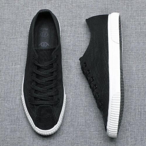 2021 New Canvas Vulcanize Shoes Men Trend Joker Flats Spring Autumn Breathable Mens Casual Shoes Youth Simple Fashion Shoes