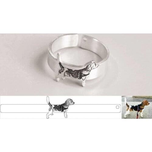 Pet Memorial Jewelry,Adjustable Band Ring,Engraved Pet Ring,Custom Pet Ring,Personalized Pet Ring,Dog Photo Rings