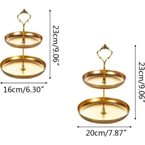 Detachable Cake Stand European Style 2 Tier Pastry Cupcake Fruit Plate Serving Dropshipping