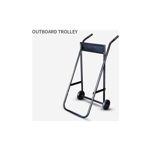 Poratble Foldable Boat Outboard Motor Trolley Folding Cart Carrier Steel Pipe Stonger Engine Motor Stand Trolley Max Load 150kg