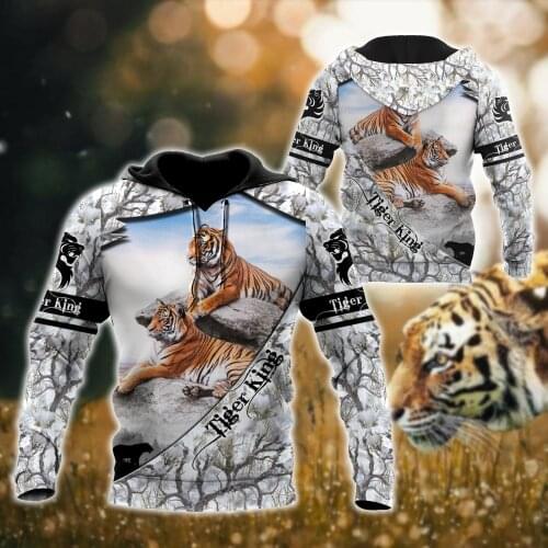Tiger Hoodie 3D All Over Printed Tiger Tattoo Harajuku Fashion Sport Hooded Spring/Autumn Sweatshirt Casual Jacket DIY Pullover