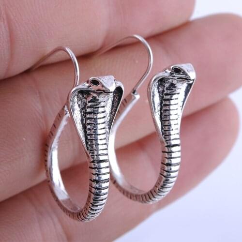 Trendytime new punk cobra stud earrings for women animal snake earrings femme gift jewelry brincos