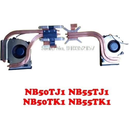 CPU GPU Fan Heatsink For CLEVO NB50TJ1 NB55TJ1 NB50TK1 NB55TK1 NB50TH NB50TZ NB60TH NB60TJ1 6-31-NB502-K21 6-31-NB502-K11 K22