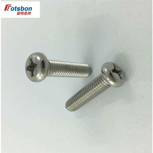 M2.6 Pan Head Screw Flat Screws Cross Recessed Raised Counter Phillip Plaine Micro Puntas Tornillo Vis Vida Viti DIN7985 ISO7045