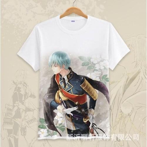 Japanese Anime Touken Ranbu Online Cosplay T Shirt Cartoon 3D Printed Summer T-Shirt Casual Top Tee tshirt Streetwear Costume