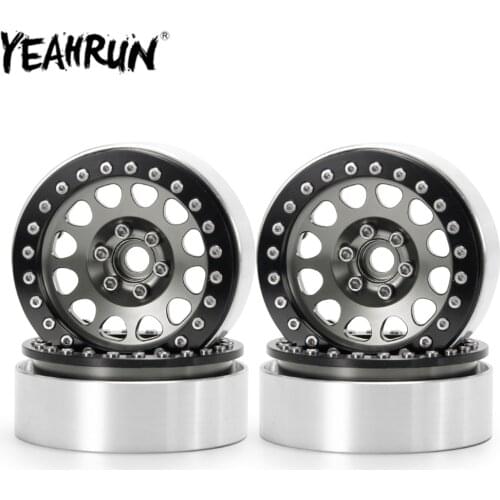 YEAHRUN RC Car Wheel Hub 2.2inch Beadlock Wheel Rim for 1:10 Axial Wraith 90018 RC Crawler Car Wheels Upgrade Parts