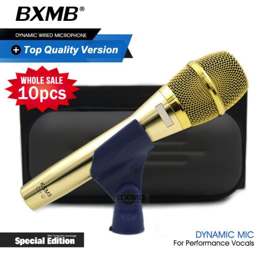 10pcs Top Quality Special Edition KSM Professional Live Vocals KSM9G Dynamic Wired Microphone Karaoke Supercardioid Mike Mic