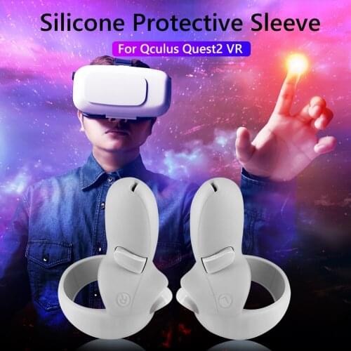 2pcs VR Glass Accessories Silicone Handle Protective Sleeve Lens Cover Thumb Cap Handle Shell Grip Strap Accessories
