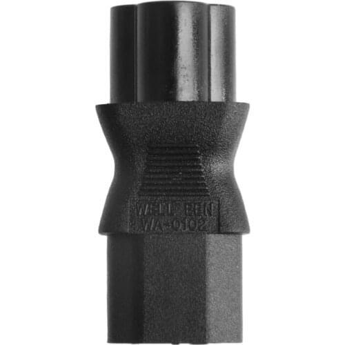 2020 New IEC 320 3-Pin C13 Female To C6 Male Cloverleaf Plug AC Power Adapter Converter