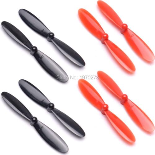 4pairs 55mm Blade Propeller Prop 1mm Mounting Hole for 7mm 8520 Coreless Motor DIY Micro Quadcopter