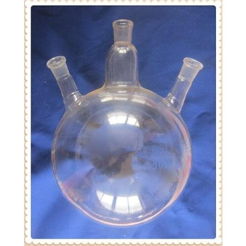 5000ml,24/29,3-neck,Round Bottom Glass Flask,Three necks,5L,New Chemistry Boiling Bottle