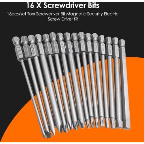 6/8/10/16pcs/set 100mm Alloy Steel S2 Slotted Phillips Professional Screwdriver Bits Straight Cross Head Batches Hand Tools