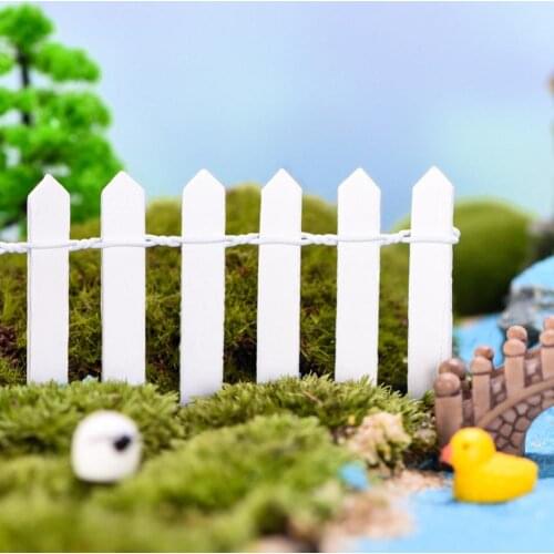 90cm Wooden Fence Decorative Mini Landscape Bonsai Decor Multi-Color Succulent Garden Barrier for Park Miniatures Accessories