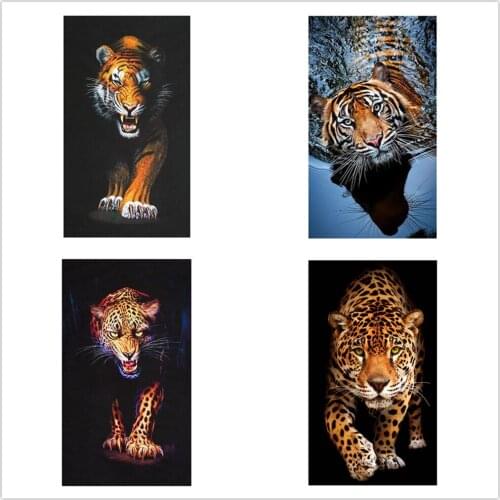 Diamond Painting Full Square/Round Diamond "Animal Tiger" Pattern Embroidery Moasic Cross Stitch 5D Rhinestone Painting Gift D20