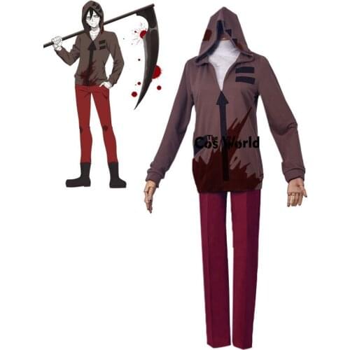 Angels of Death Zack Isaac Foster Hoodie Hoody Pants Uniform Outfit Anime Cosplay Costumes