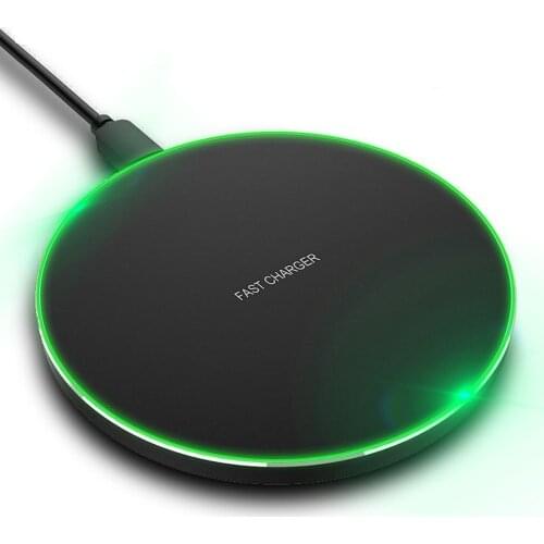 15W Fast Charging Wireless Charger for Samsung S10 S9 S8 Note 10 Type C USB 10W Qi Fast Charging Pad For iPhone 11 XS XR X 8