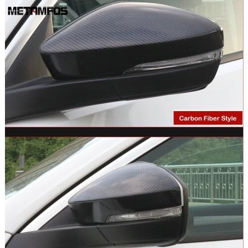 For Volkswagen T-Cross 2018 2019 2020 Carbon Fiber Rearview Side View Door Mirror Cover Trim Exterior Accessories Car Styling
