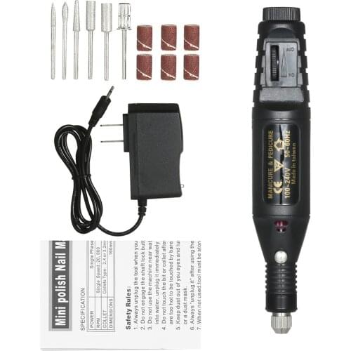 Electric Nail Drill Grinder Pen Drill Tool Removing Drill Machine Grinding Rotary Tool Kit With Accessories for Engraving