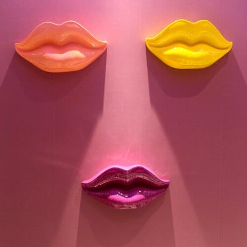 Custom Creative Home Wall Decoration Bar Sexy Red Lips Personalized Wall Decoration Gifts