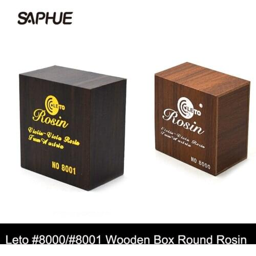 LETO #8001 4x1.5CM Wood Box Violin Viola Cello Round Rosin Violin Parts Music instrument Accessory