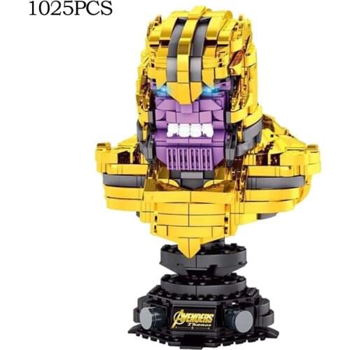 2021Disney Avengers Thanos Model Assembled Building Blocks Childrens Toys