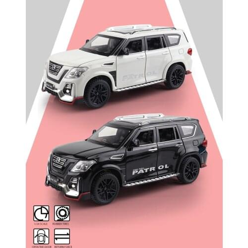 Nissan Patrol Large SUV Collection Model 1:24 Alloy Car Gifts For Children CheZhi Simulation Exquisite Diecasts Toy Vehicles