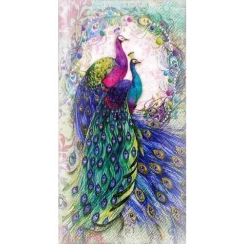 Landscape Diamond Paint Peacocks Bird Diamand Embroidery Painting Craftwork Rhinestone Picture Wall Sticker Hobby Diamond Dotz